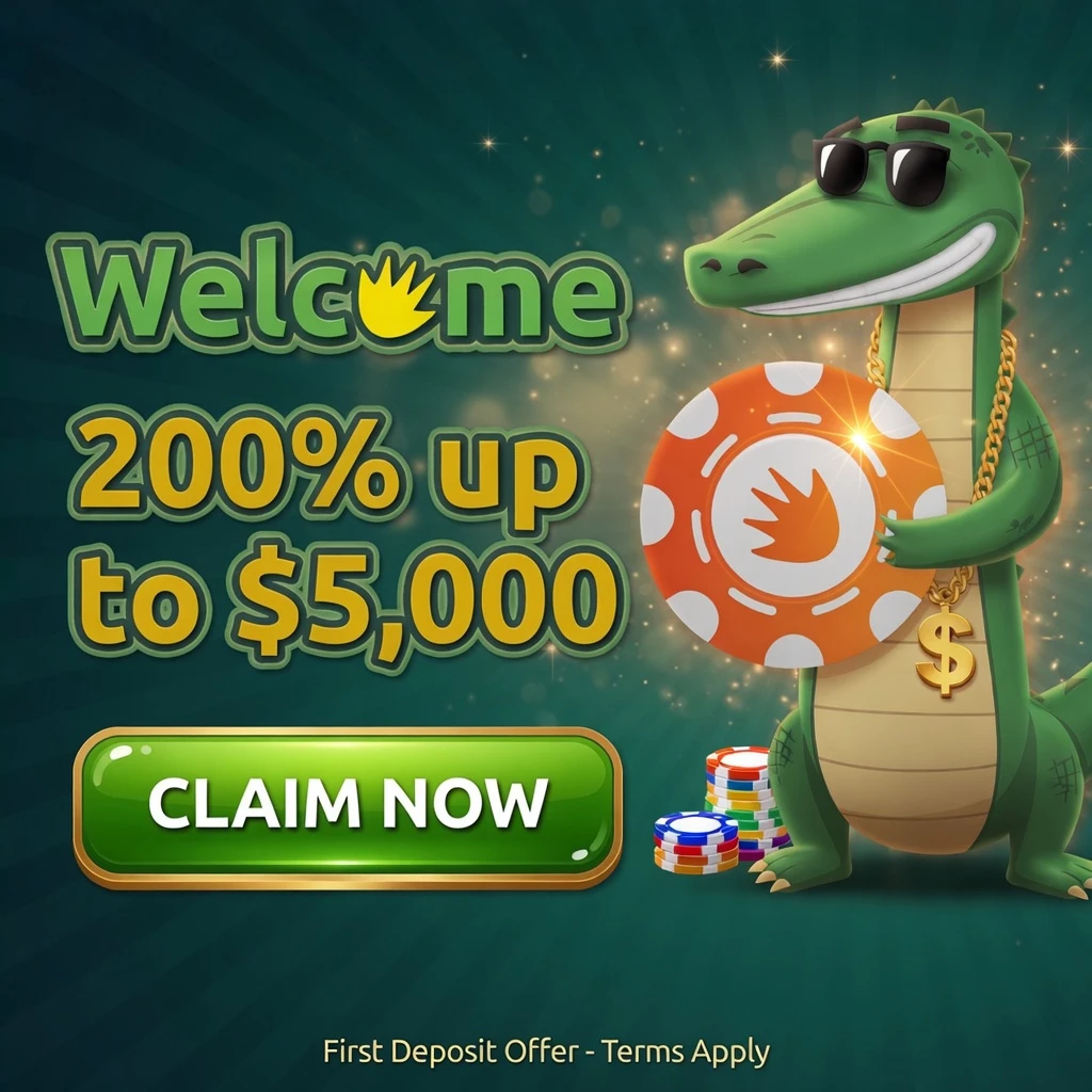 Welcome bonus 200% up to $5000 at online casino