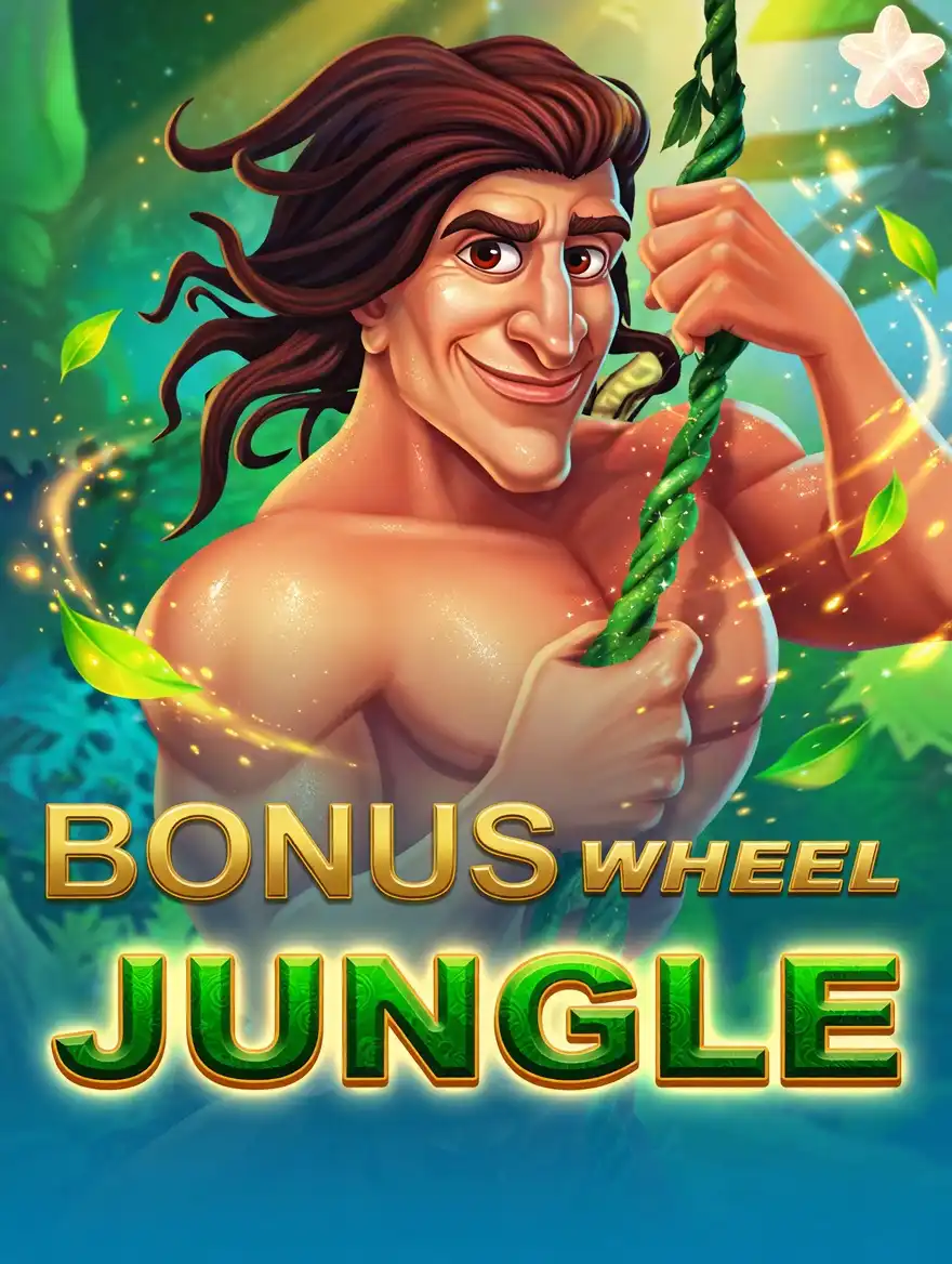 Bonus Wheel Jungle slot game with jungle hero character